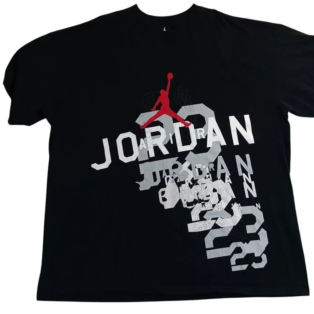 Nike Air Jordan Vintage Tee Mens XXL Black Take Flight 23 Jumpman Basketball‎